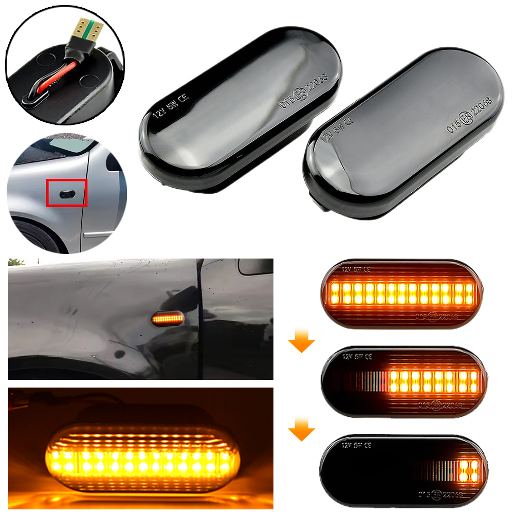 Grow Light T5 - 2 Stücke Dynamische Fließende LED Seitenmarkierungsblinker