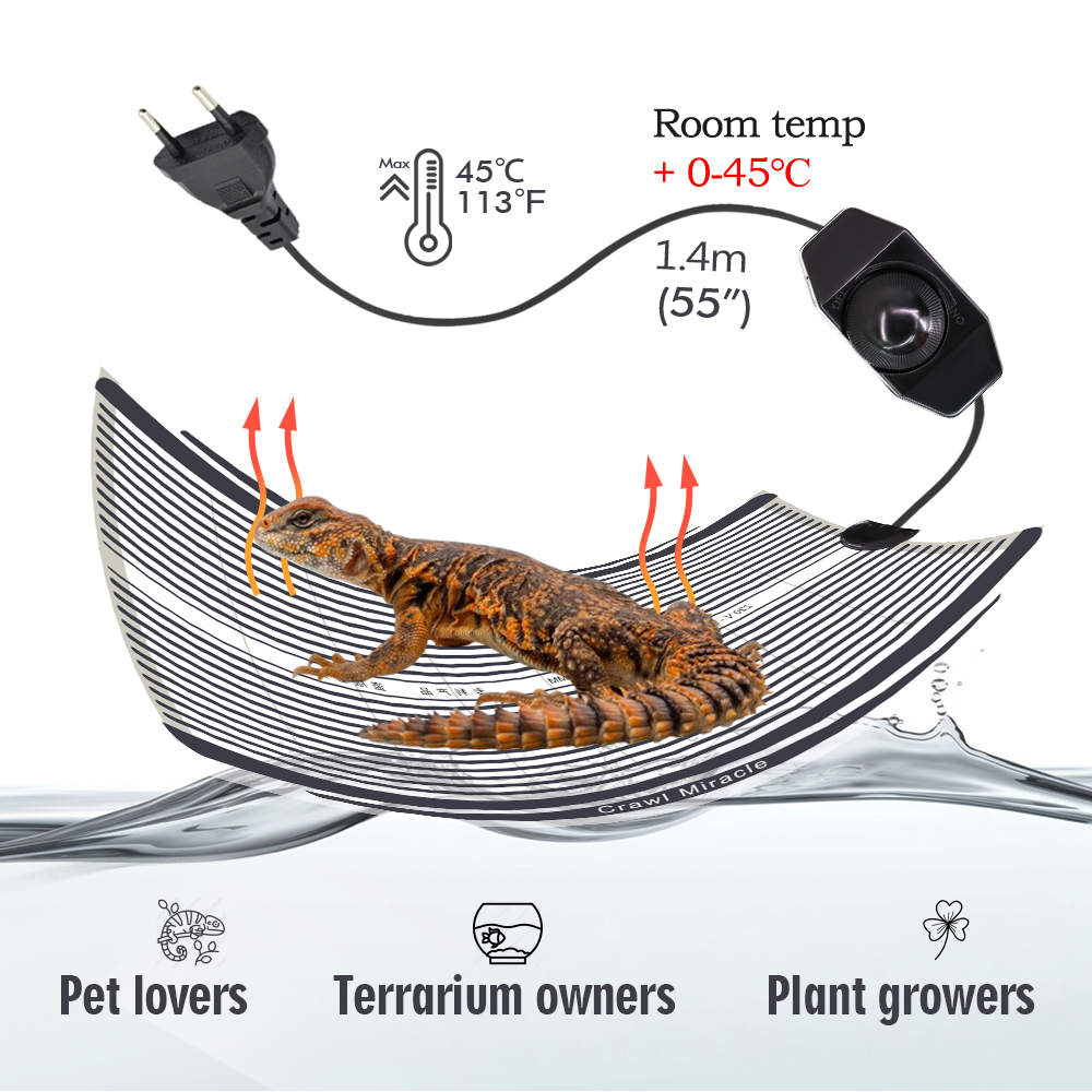 5W 15W 25W 35W Graphene Reptil – Seedling Heat Pad Bewertung und Preis