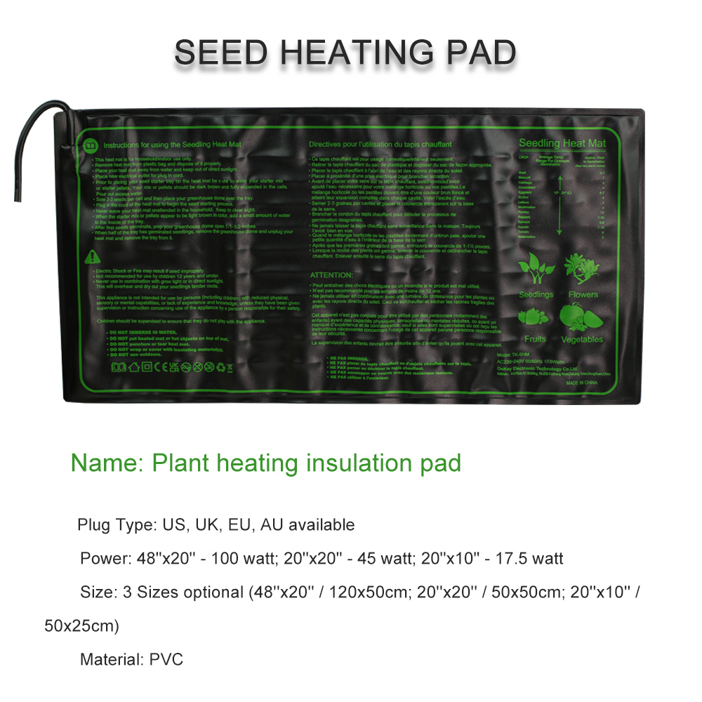 Sämling Heizung Pad 3 Größen W – Seedling Heat Pad Bewertung und Preis